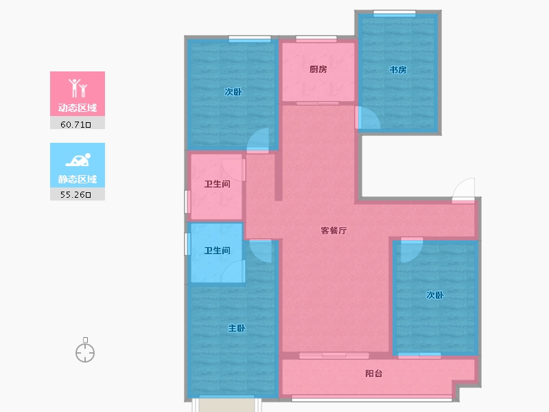 山东省-潍坊市-贵隆华府-103.11-户型库-动静分区