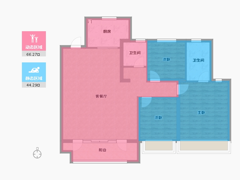 山东省-青岛市-中梁拾光漫城-100.11-户型库-动静分区