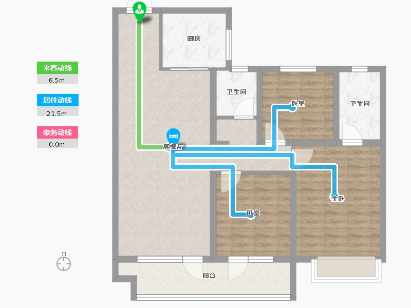 山东省-烟台市-天泰学府壹号-100.00-户型库-动静线