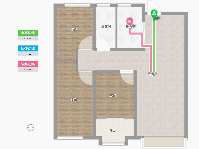 山东省-潍坊市-紫御宫馆-101.60-户型库-动静线