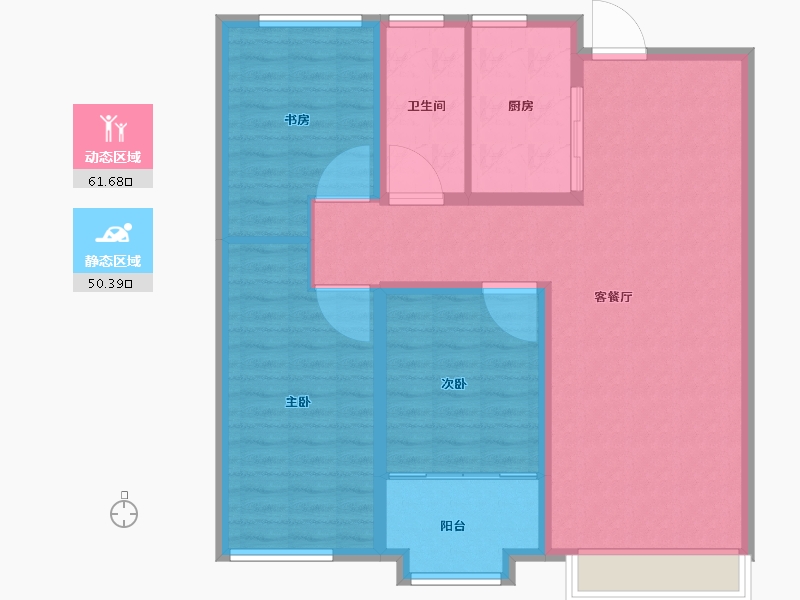 山东省-潍坊市-紫御宫馆-101.60-户型库-动静分区