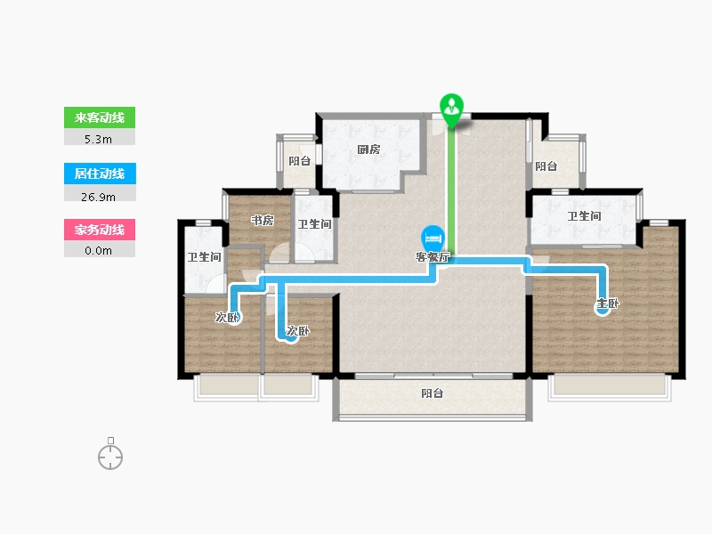 广东省-东莞市-嘉华嘉誉湾-158.41-户型库-动静线