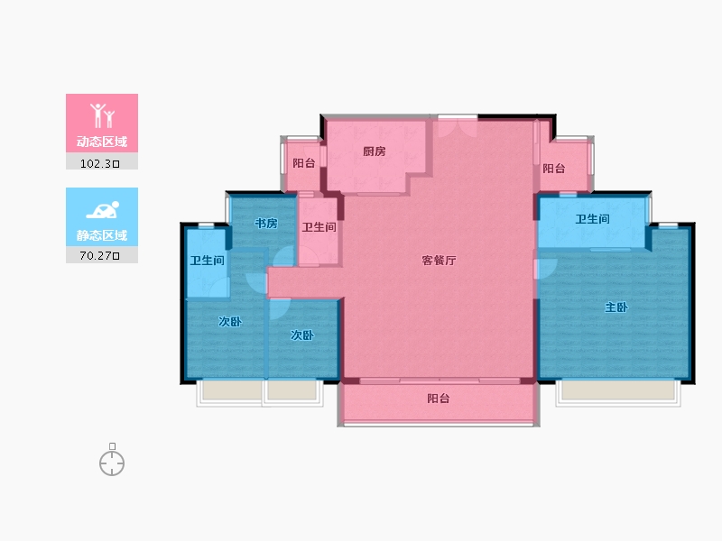 广东省-东莞市-嘉华嘉誉湾-158.41-户型库-动静分区