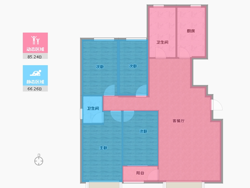 山东省-潍坊市-紫御宫馆-139.20-户型库-动静分区