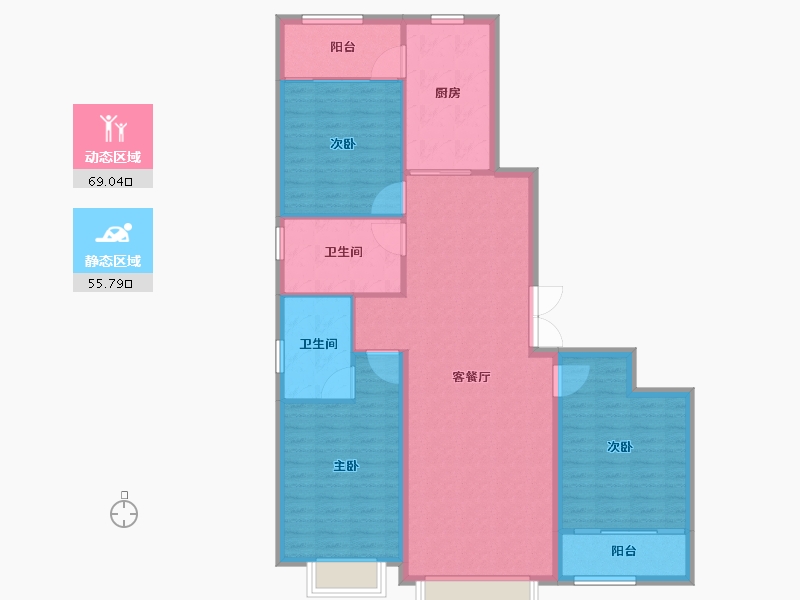 山东省-潍坊市-紫御宫馆-114.40-户型库-动静分区