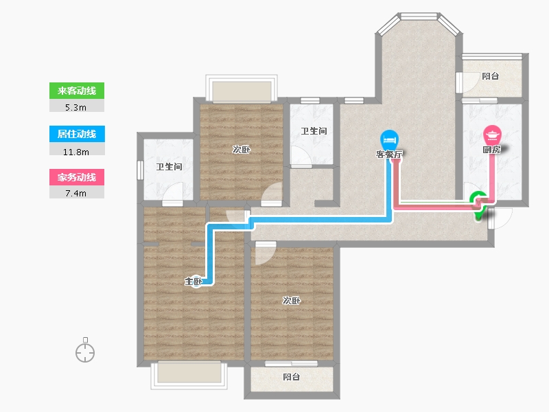 河北省-石家庄市-忆江南-108.04-户型库-动静线