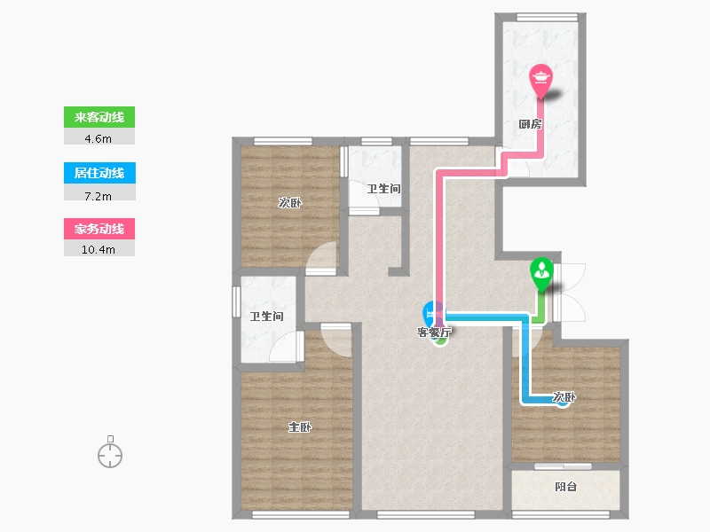 山东省-潍坊市-金庆公馆-123.21-户型库-动静线