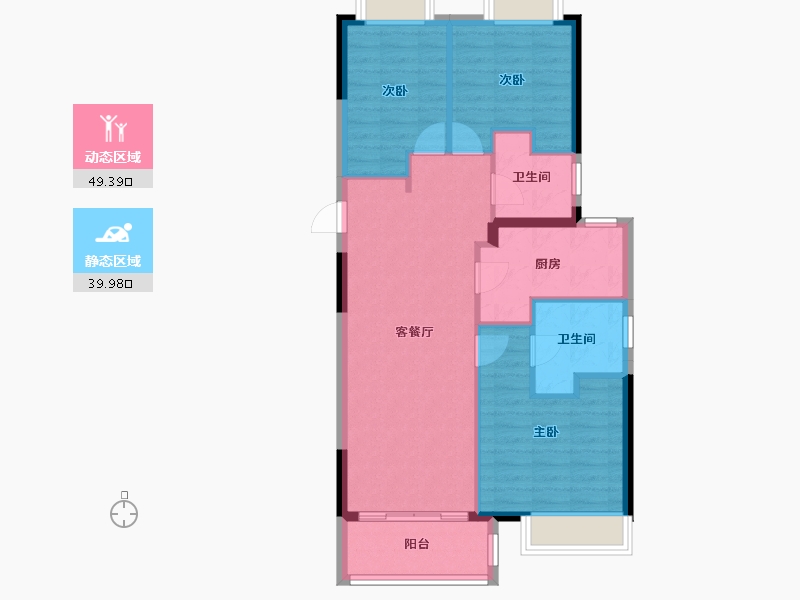 湖北省-武汉市-联投光谷瑞园-80.90-户型库-动静分区