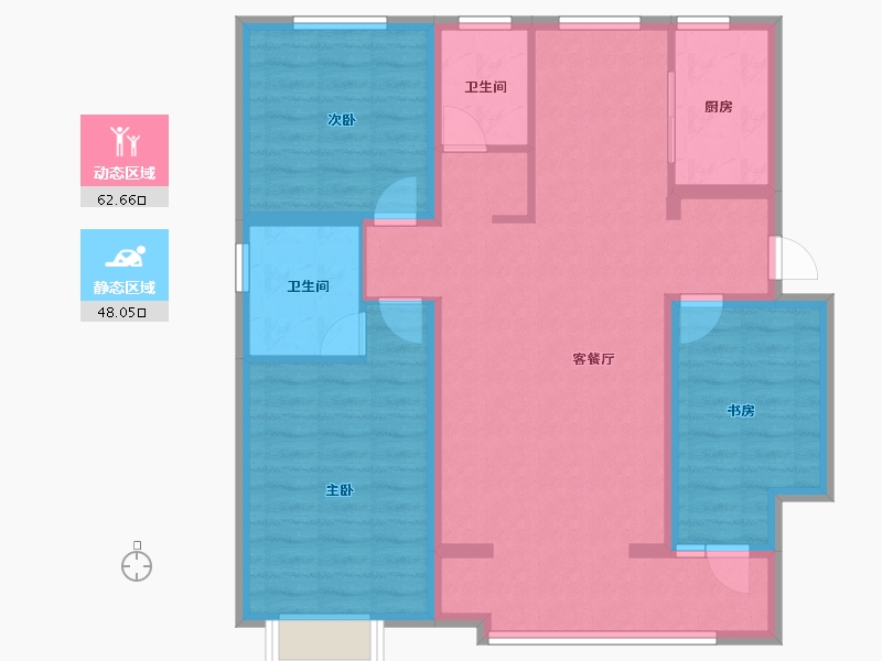 河北省-石家庄市-当代境MOMΛ-99.20-户型库-动静分区