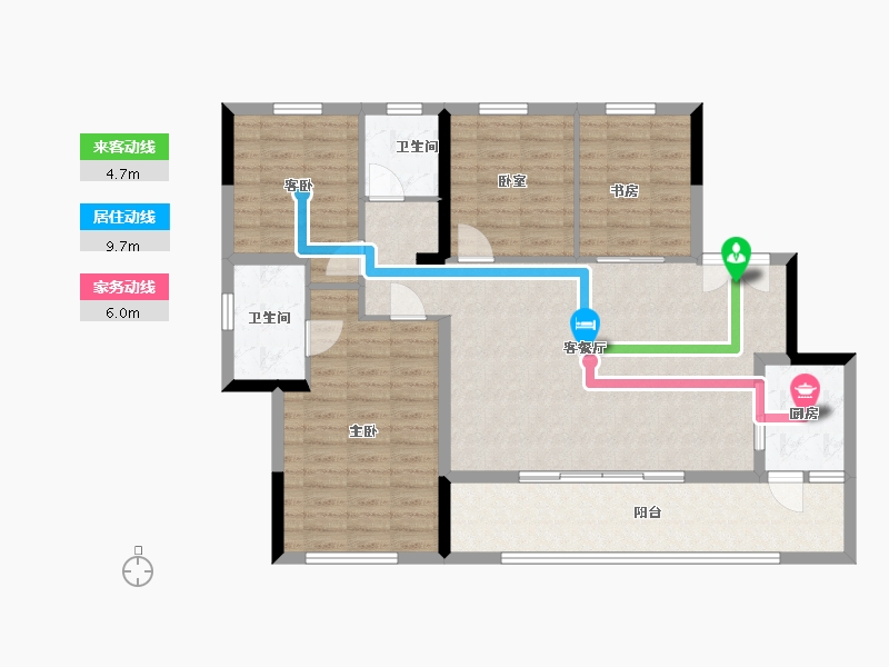 四川省-广安市-金科集美天宸-100.00-户型库-动静线