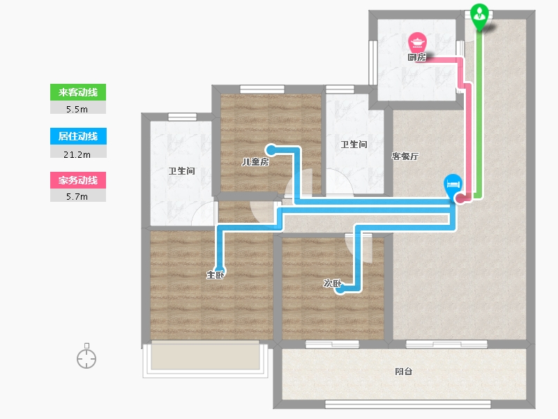 浙江省-温州市-君悦339-92.00-户型库-动静线