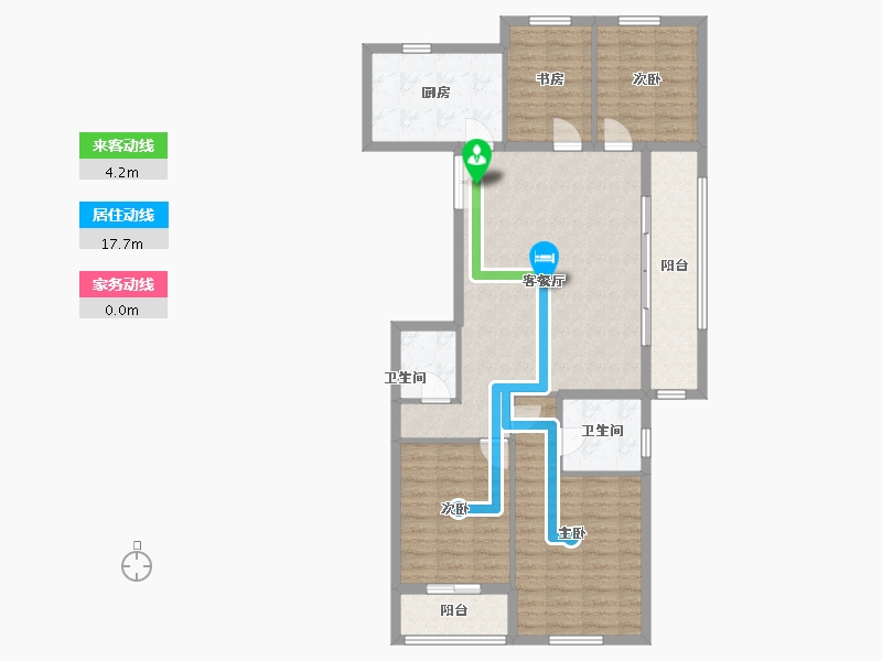 浙江省-温州市-万科星汇里-106.49-户型库-动静线