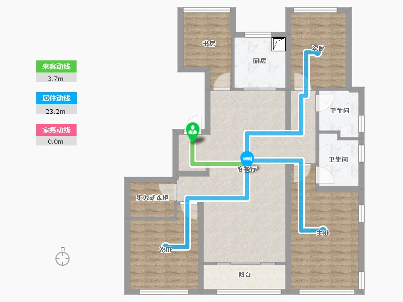 山东省-青岛市-绿城汀岚-114.40-户型库-动静线