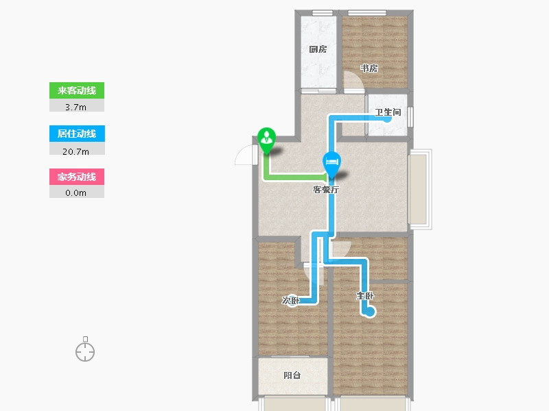 山东省-潍坊市-紫御宫馆-98.46-户型库-动静线