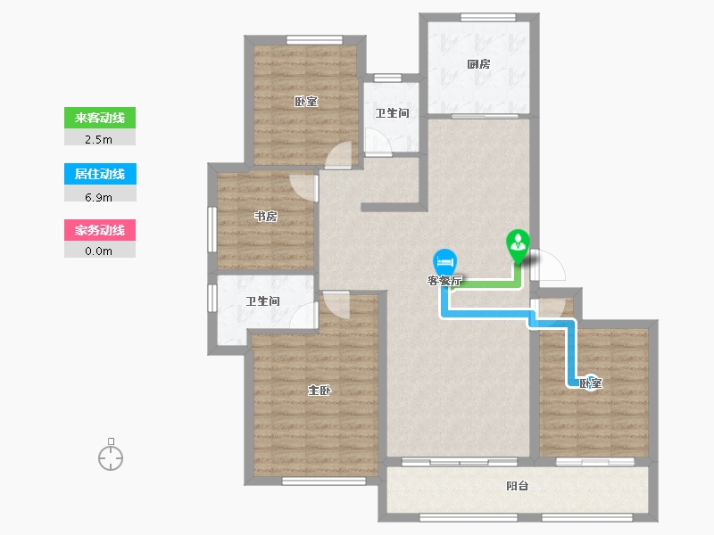 山东省-烟台市-融创壹品-120.00-户型库-动静线