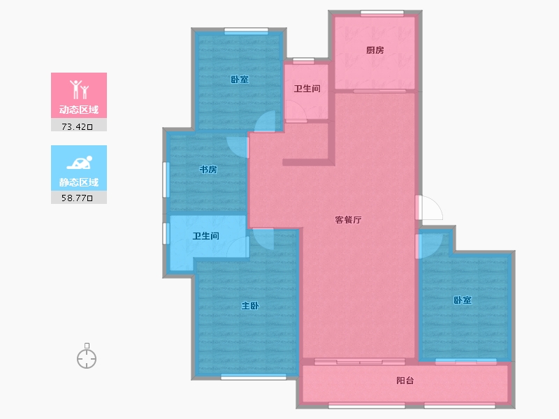 山东省-烟台市-融创壹品-120.00-户型库-动静分区