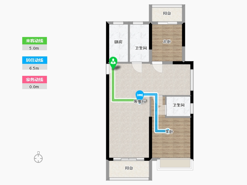 河南省-郑州市-凯旋城-89.00-户型库-动静线