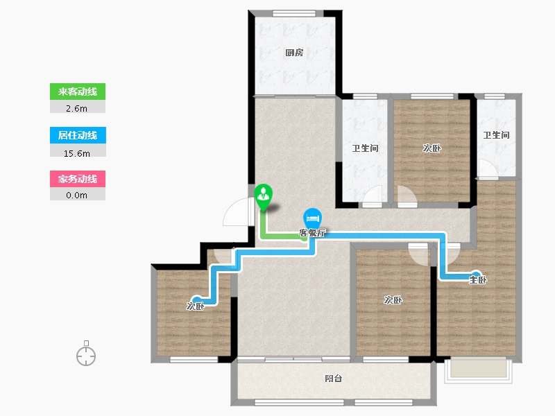 山东省-潍坊市-创投·潍州金谷-143.00-户型库-动静线