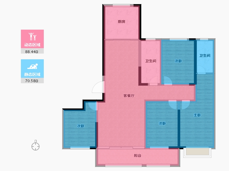 山东省-潍坊市-创投·潍州金谷-143.00-户型库-动静分区