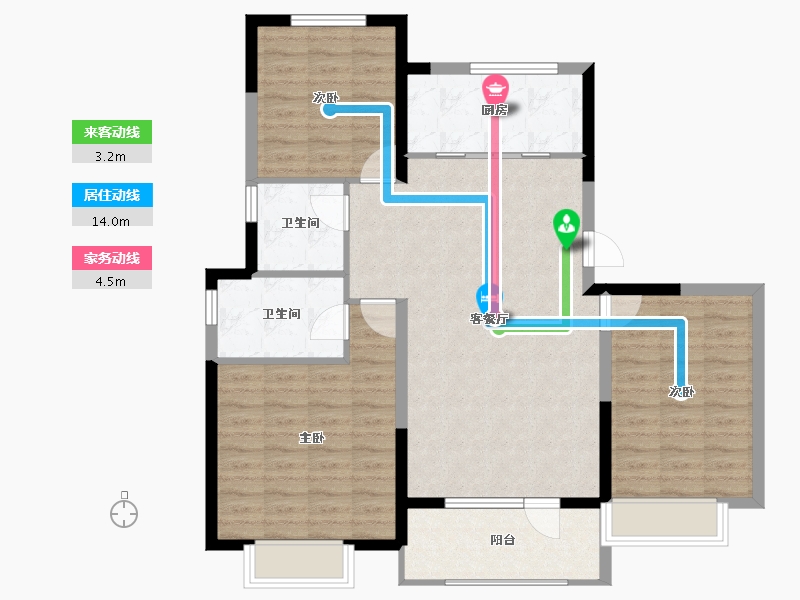 山东省-青岛市-中洲半岛城邦-98.96-户型库-动静线