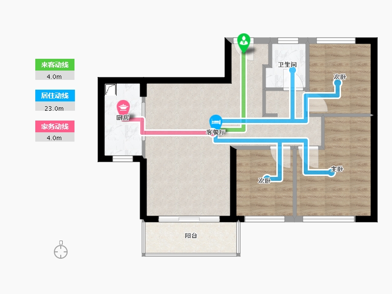 福建省-厦门市-融侨铂樾府-70.00-户型库-动静线