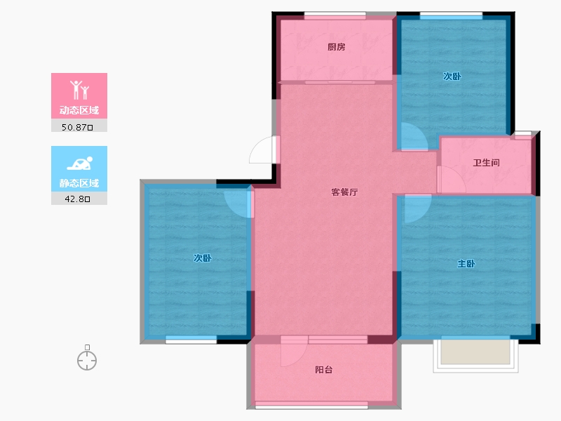 山东省-青岛市-中洲半岛城邦-84.11-户型库-动静分区