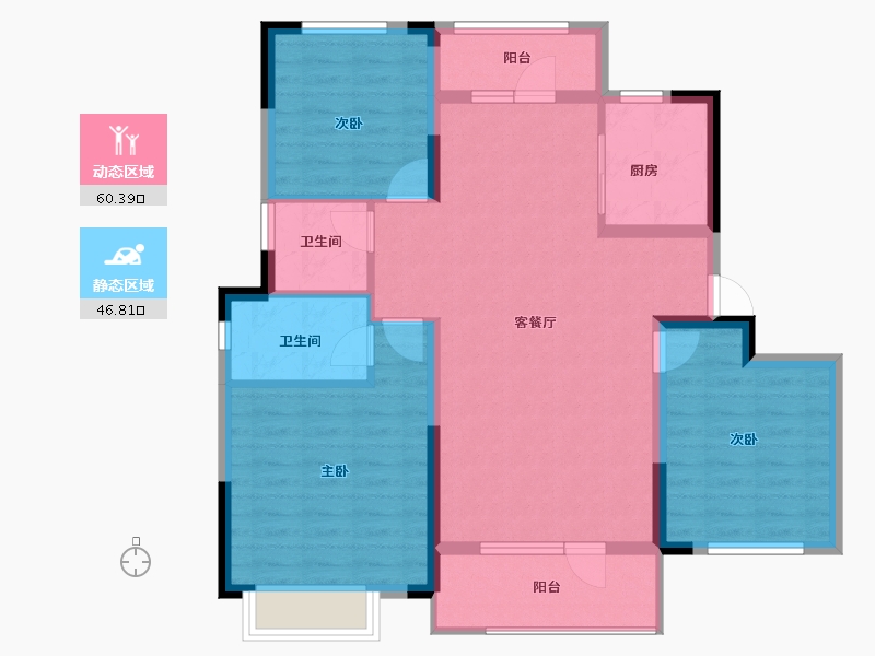 山东省-青岛市-中洲半岛城邦-96.15-户型库-动静分区