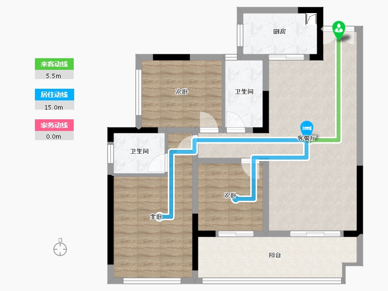 四川省-巴中市-半山逸城2期-92.00-户型库-动静线