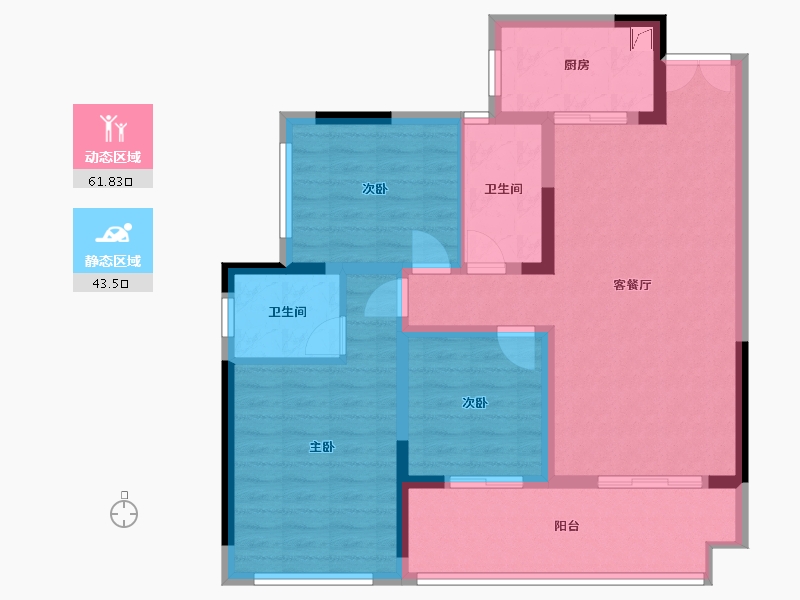 四川省-巴中市-半山逸城2期-92.00-户型库-动静分区