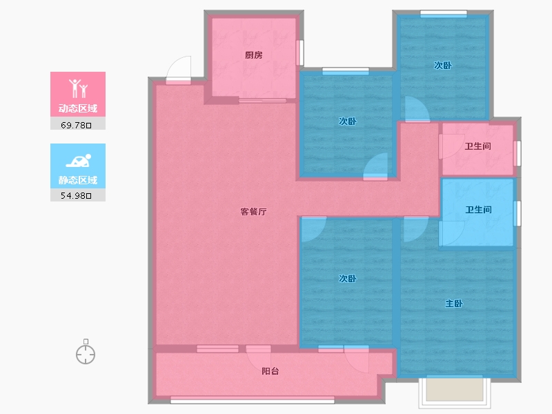 山东省-潍坊市-万特公馆-112.00-户型库-动静分区