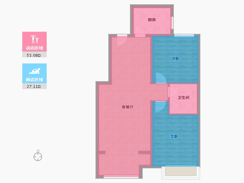 河北省-石家庄市-当代境MOMΛ-72.00-户型库-动静分区