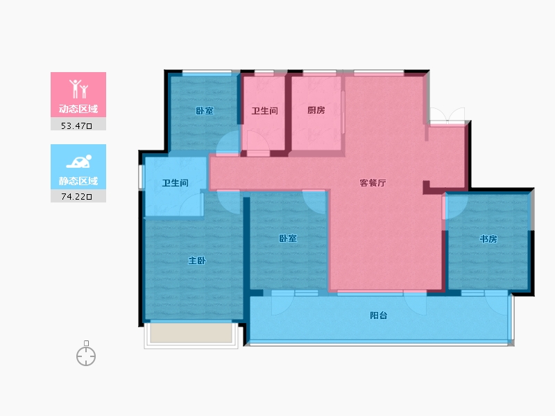 山东省-临沂市-房源·君澜府-114.40-户型库-动静分区