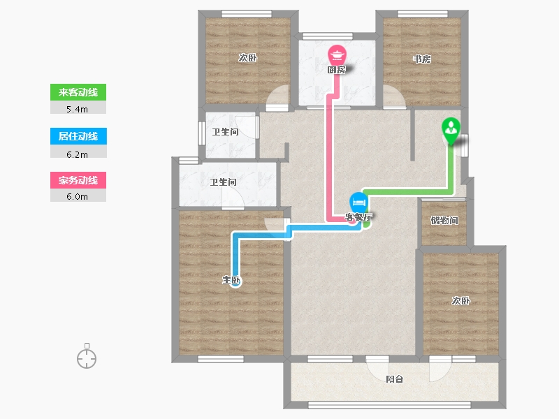 山东省-潍坊市-万科城-112.01-户型库-动静线