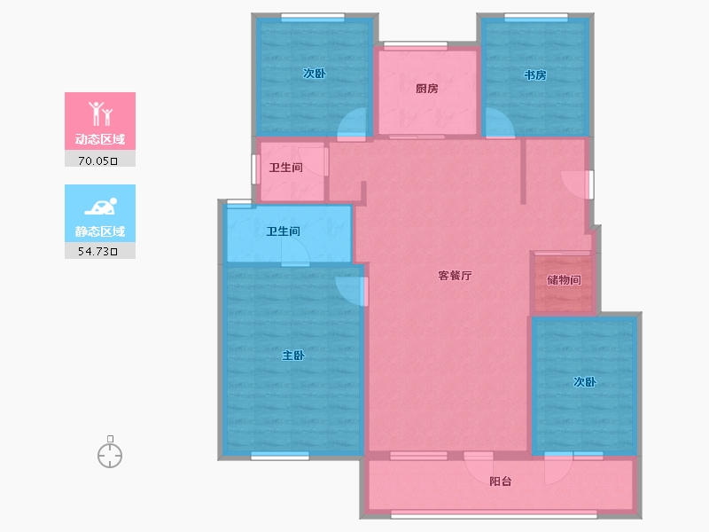 山东省-潍坊市-万科城-112.01-户型库-动静分区