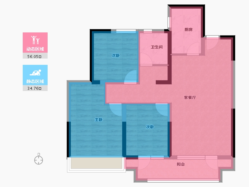 山东省-青岛市-即墨万达广场-80.28-户型库-动静分区