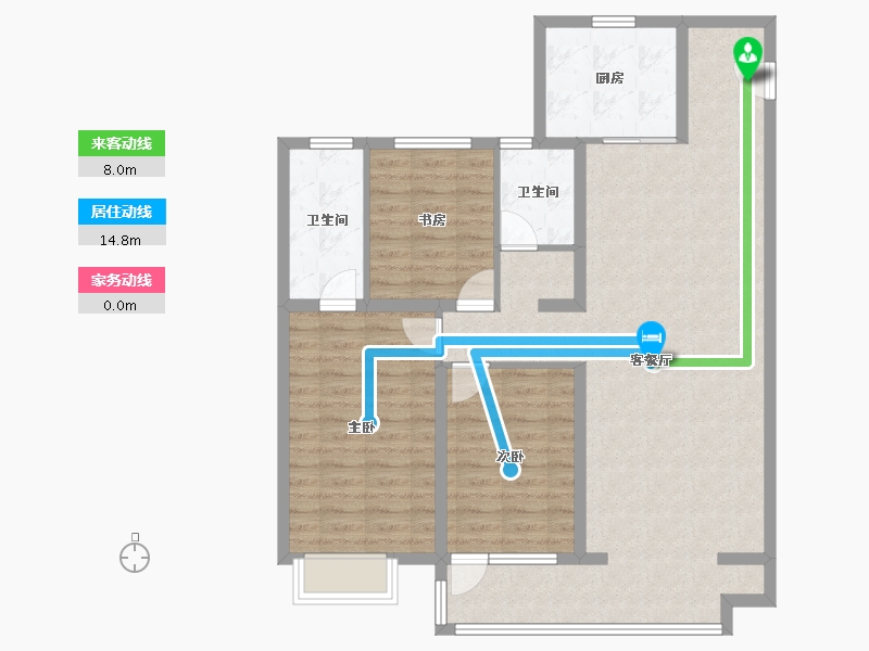 河北省-石家庄市-当代境MOMΛ-102.40-户型库-动静线