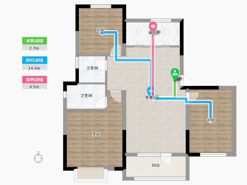 山东省-青岛市-中洲半岛城邦-98.96-户型库-动静线