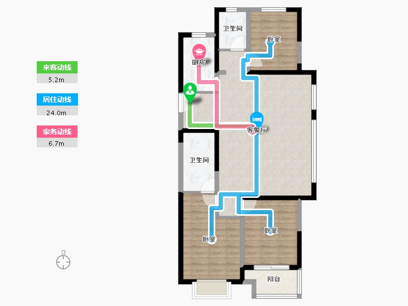 河南省-郑州市-宏光揽境-94.42-户型库-动静线