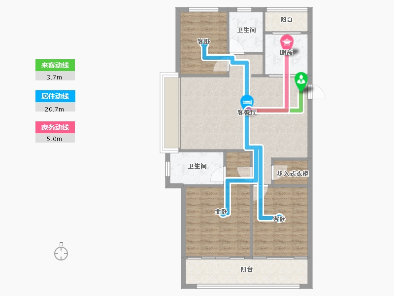 浙江省-宁波市-绿城·春熙云境-94.21-户型库-动静线