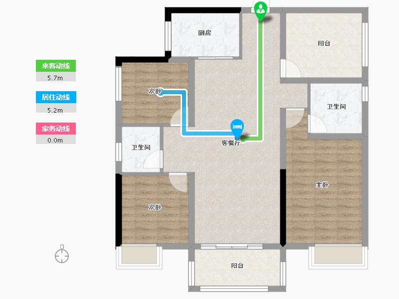 湖南省-长沙市-中建钰和城-97.10-户型库-动静线