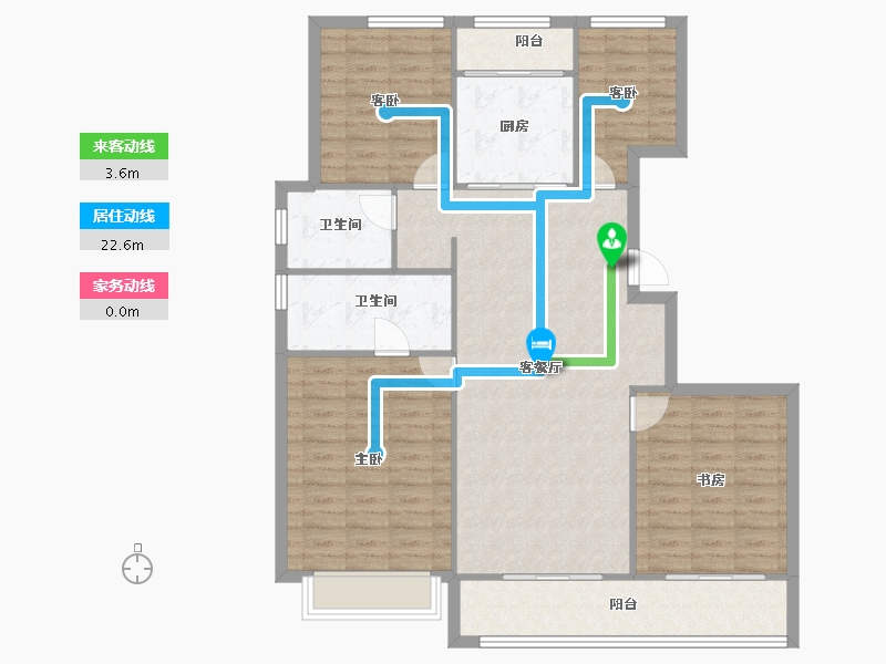 浙江省-宁波市-绿城·春熙云境-115.43-户型库-动静线