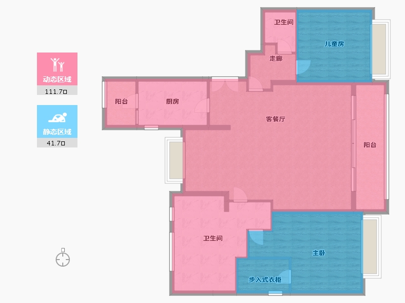 河南省-郑州市-建业城市花园-140.00-户型库-动静分区