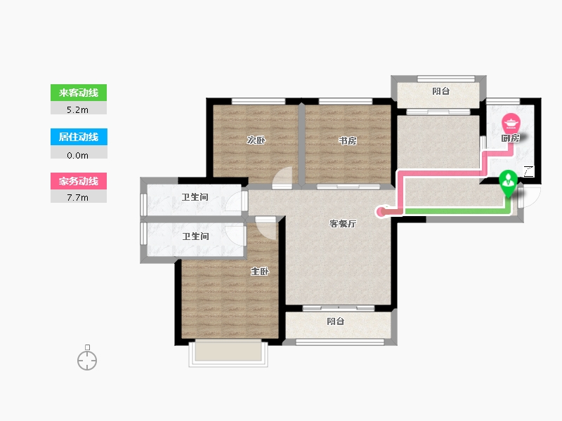 河北省-石家庄市-英郡年华国际社区-93.33-户型库-动静线