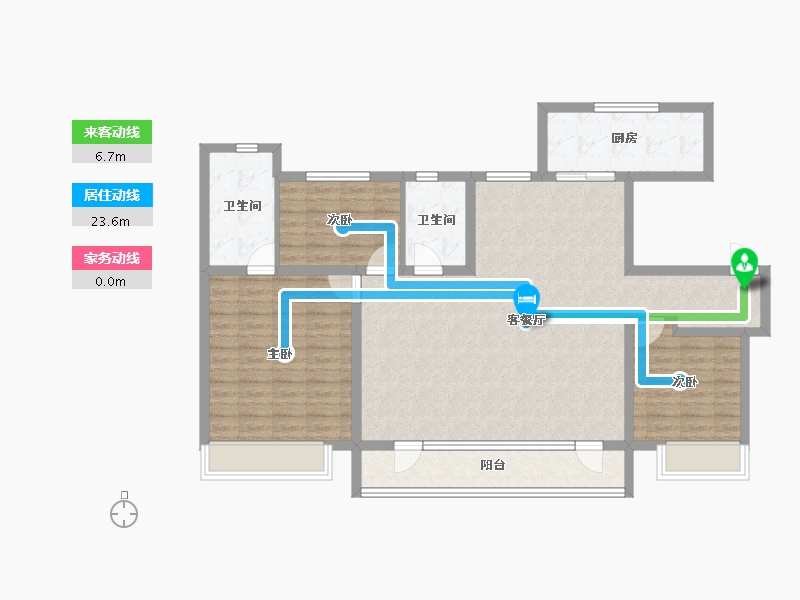 山东省-青岛市-中海林溪世家-115.44-户型库-动静线