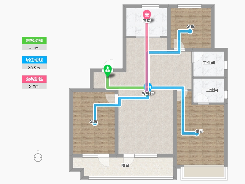 山东省-青岛市-天一仁和宸璟鹭洲-97.25-户型库-动静线