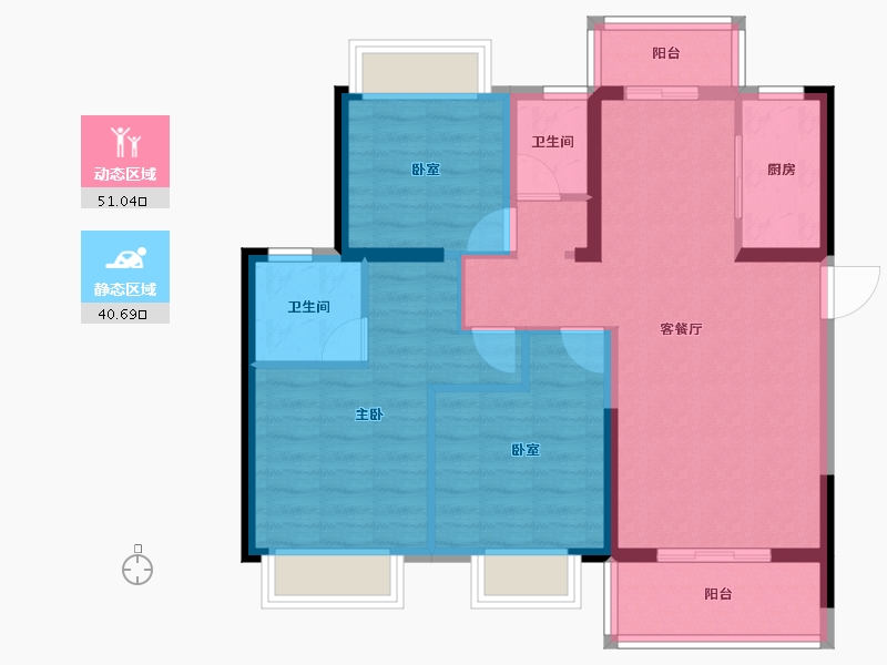 湖北省-武汉市-锦绣江城-81.53-户型库-动静分区