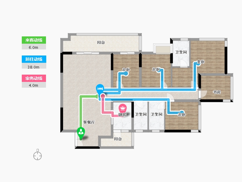 山东省-济南市-大渡河府滨河湾-155.00-户型库-动静线