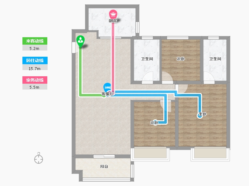 山东省-潍坊市-金科礼悦东方-99.20-户型库-动静线