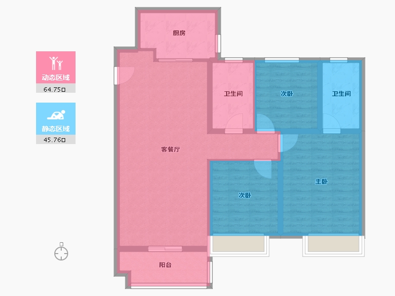 山东省-潍坊市-金科礼悦东方-99.20-户型库-动静分区