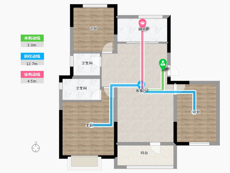 山东省-青岛市-中洲半岛城邦-94.96-户型库-动静线